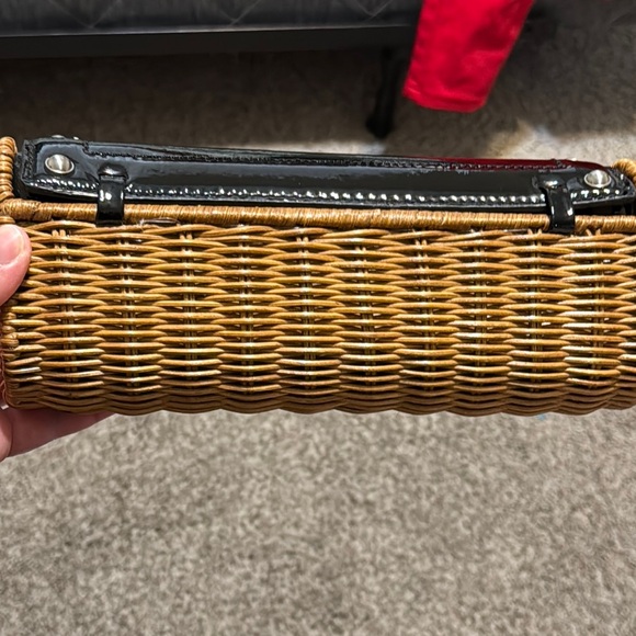 Michael Kors Wicker Clutch with Black Trim - Picture 7 of 15